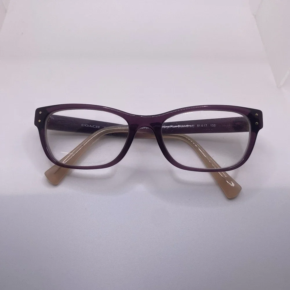 Coach Eyeglasses Women FRAME ONLY HC 6082 51-17-135 Plum Blush 835